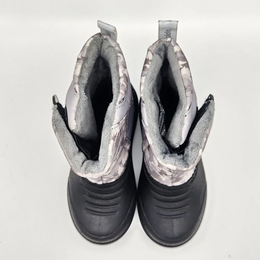 Northside Flurrie Snow Boots Grey Camo Insulated Toddler Boys 8 Gorpcore
